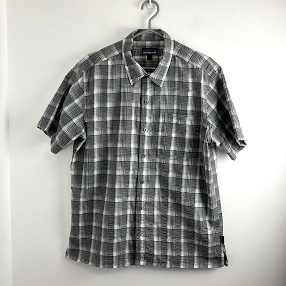 Patagonia Other - Patagonia Grey Plaid Organic Cotton-Poly Shirt